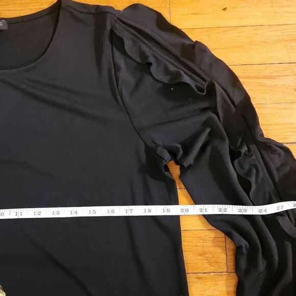 Banana Republic Blouse Women's Size Large Ruffled Long Sleeves - Picture 4 of 6